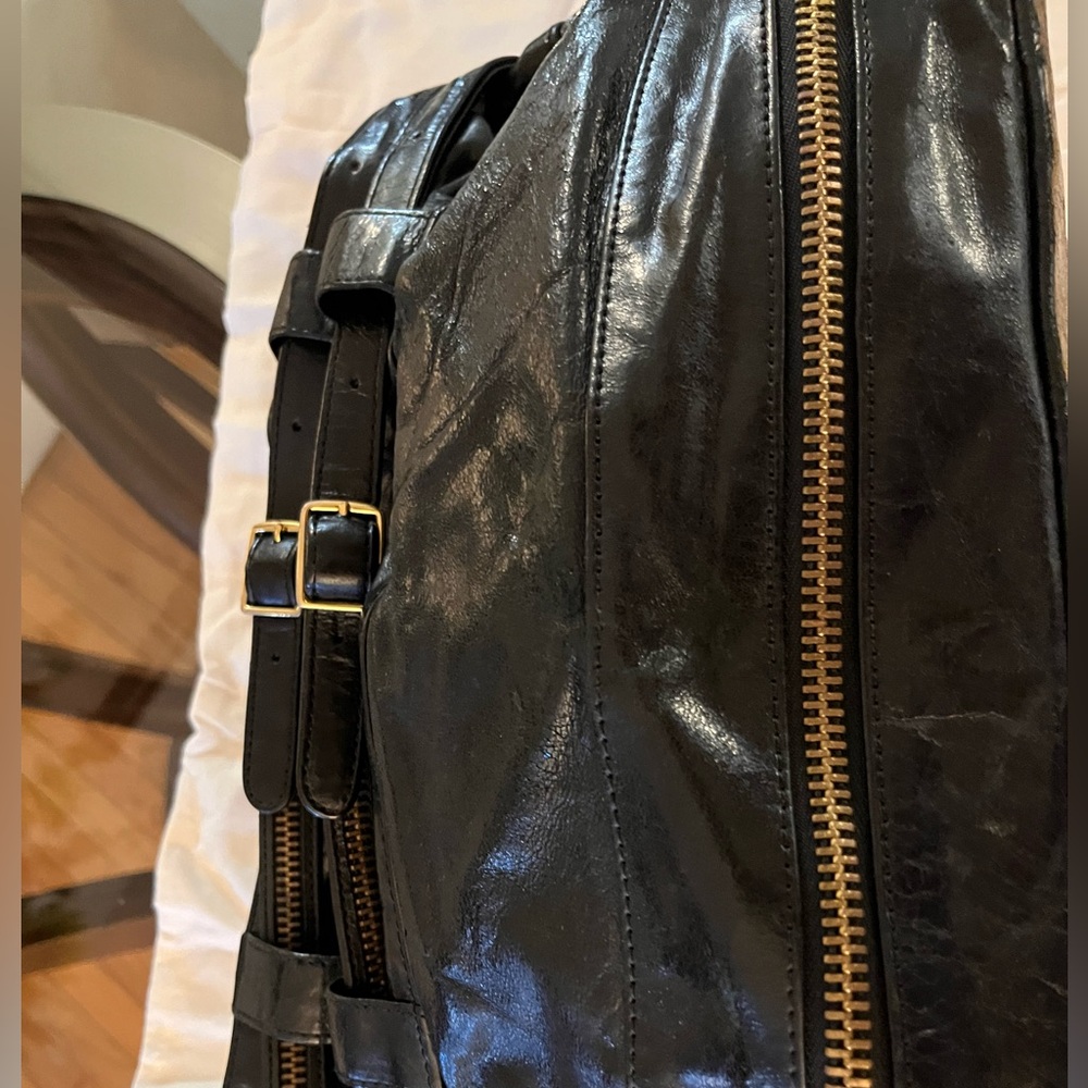 Sleek Black Leather